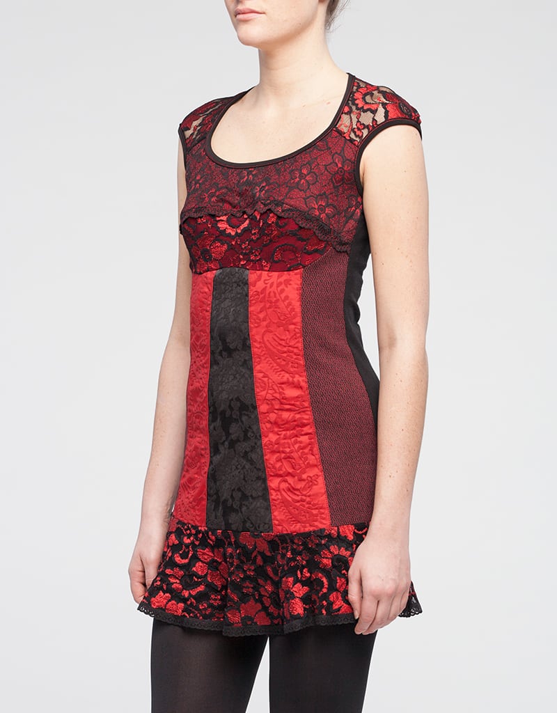 Kollontai Tunique Adèle Rouge fait à Montréal