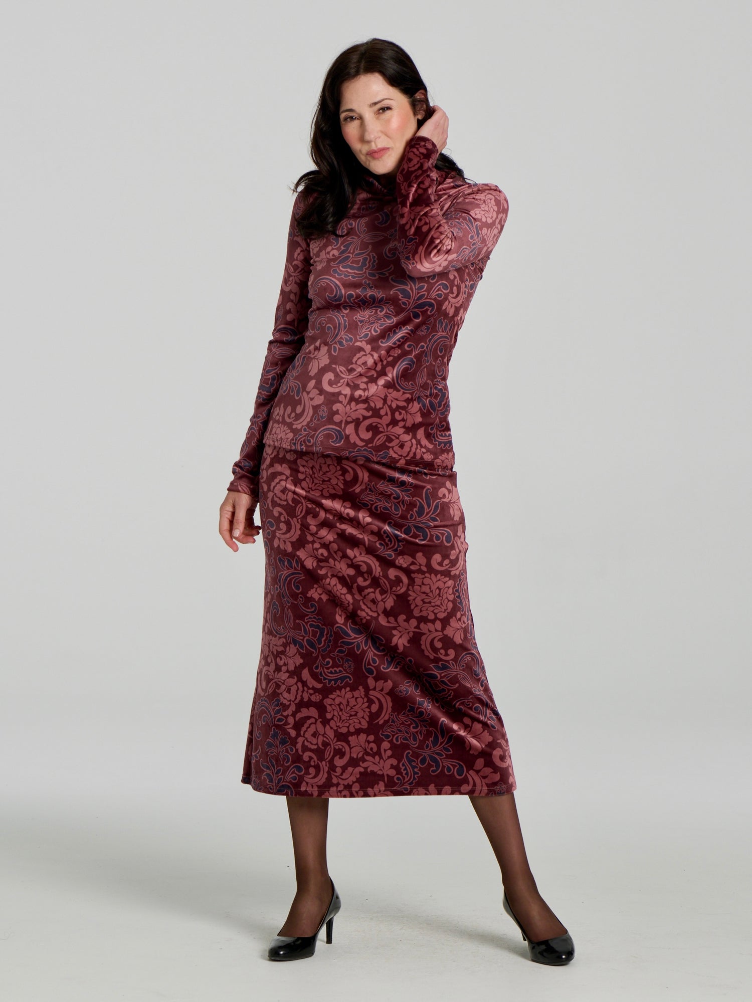 Winslet Skirt / Burgundy