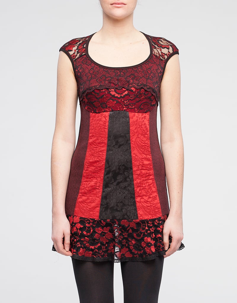 Kollontai Tunique Adèle Rouge fait à Montréal